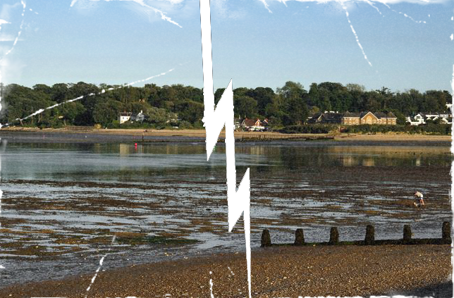 >Broken Display Image of: Bembridge from St Helens At Low Tide by Rod Johnson