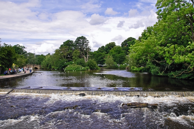 River Wye and Weir, Bakewell by Rod Johnson