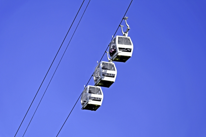 Cable Cars Above Matlock Bath by Rod Johnson