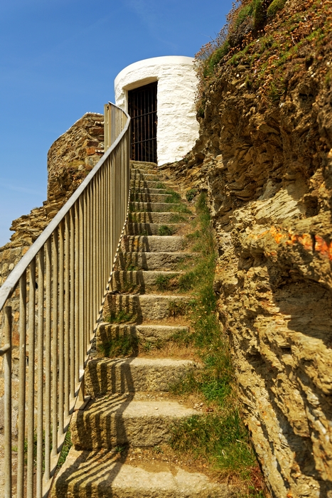 Steps To Dead Mans Hut, Portreath by Rod Johnson