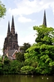 >Lichfield Cathedral from Minster Pool by Rod Johnson