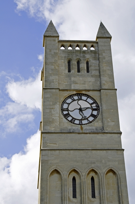 The Clock Tower of Shanklin United Reformed Church by Rod Johnson