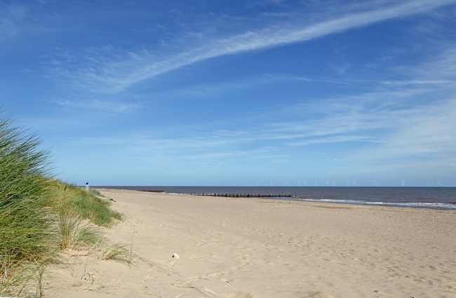 Almost Deserted Beach, Skegness by Rod Johnson