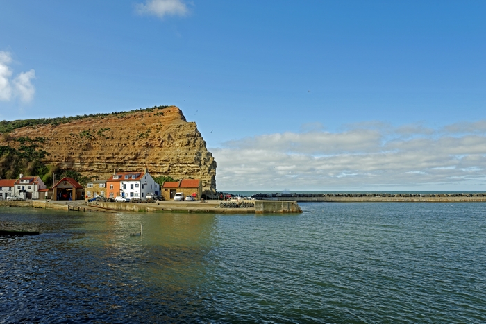 Across Staithes Harbour To Cowbar Nab by Rod Johnson