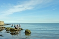 >Rock Pool Fishing, Runswick Bay by Rod Johnson