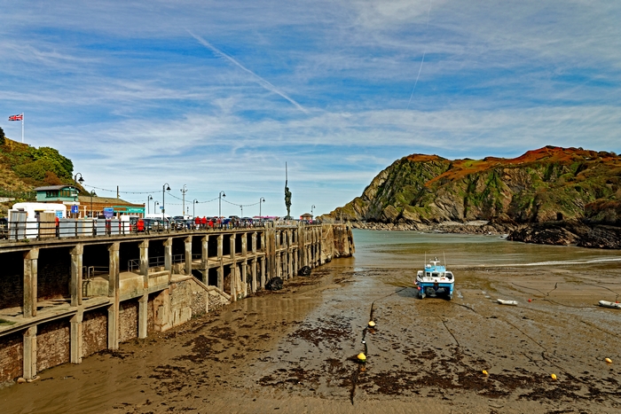 Ilfracombe Harbour At Low Water by Rod Johnson