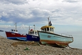>Fishing Boats and Net On Beer Beach by Rod Johnson