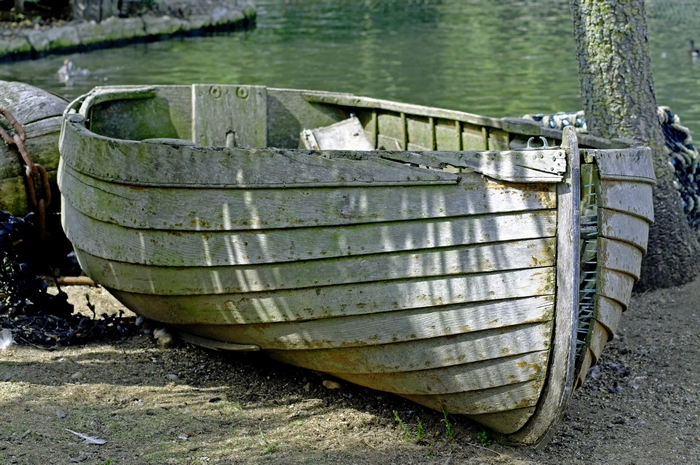 Old Boat - Bursting At The Seams by Rod Johnson