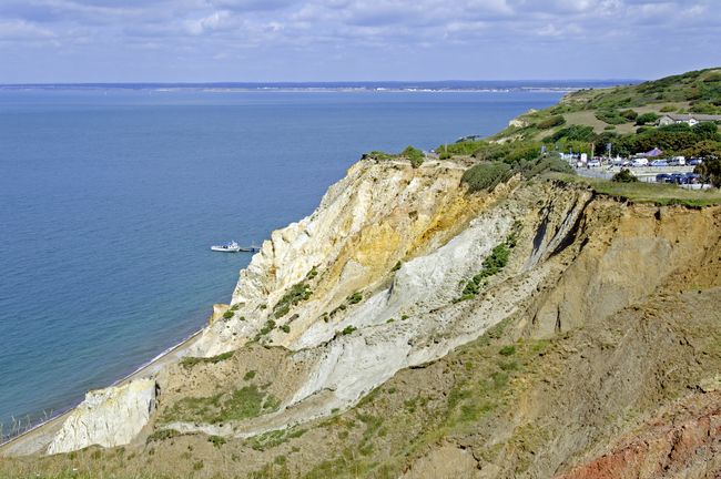 Alum Bay, Coloured Sand Cliffs by Rod Johnson