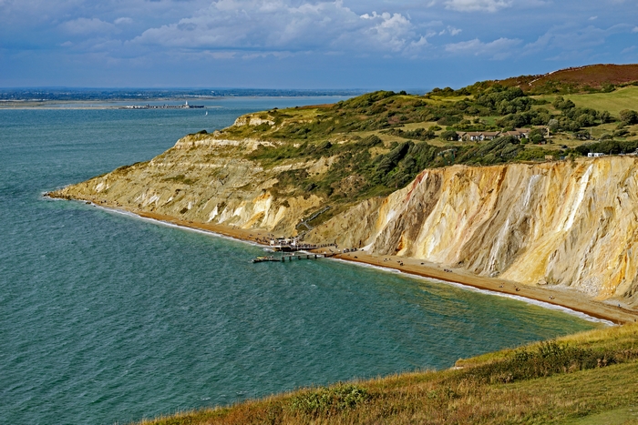 The Coloured Sand Cliffs of Alum Bay by Rod Johnson