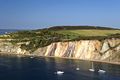 >Alum Bay and the Coloured Sand Cliffs by Rod Johnson