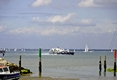 >Hovercraft Passing Ryde Harbour Mouth by Rod Johnson
