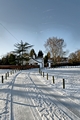 >Snow Tracks, Rolleston on Dove by Rod Johnson