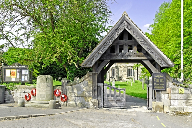 The Lych Gate, Repton Churchyard by Rod Johnson