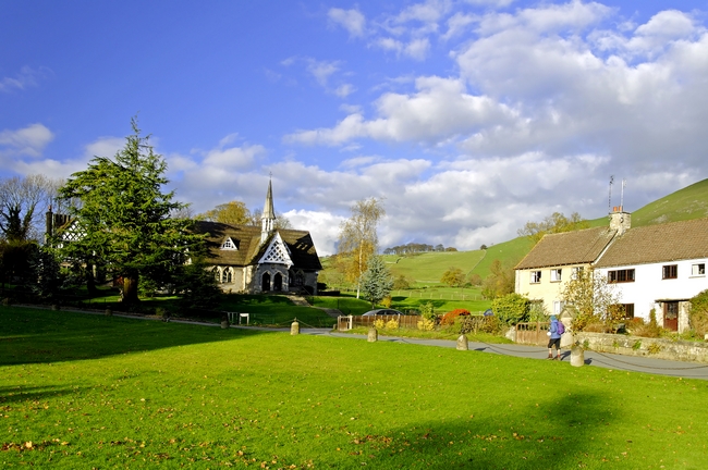 Ilam Primary School and Cottages by Rod Johnson