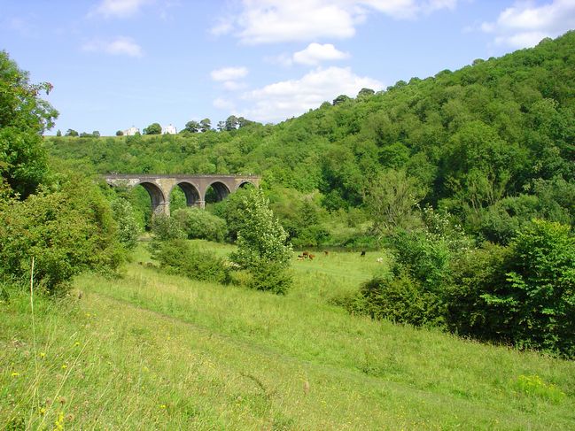 Across the Dale to Monsal Viaduct by Rod Johnson