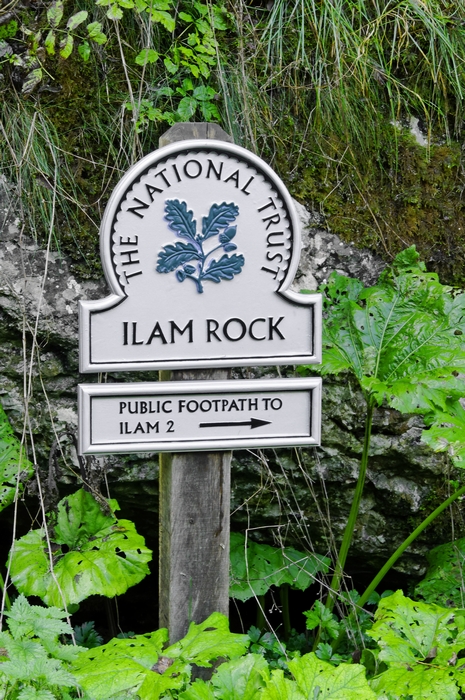 Ilam Rock Sign, Dovedale by Rod Johnson