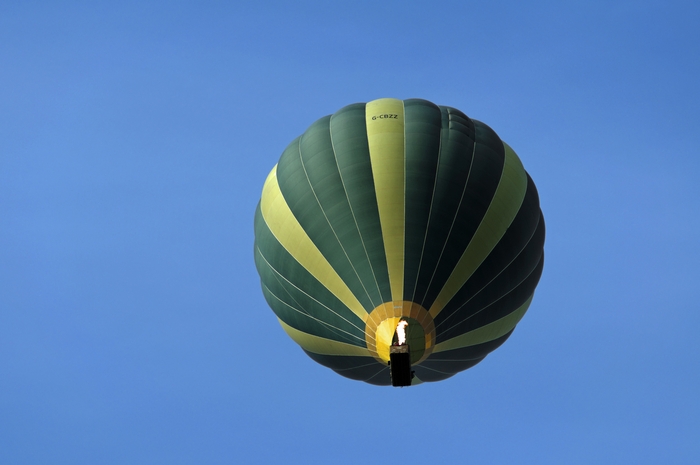 Hot Air Balloon Above Wetton by Rod Johnson