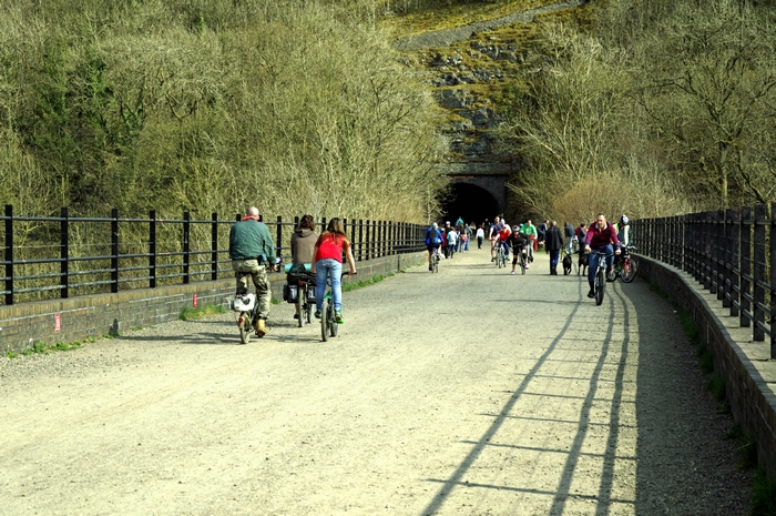 Monsal Trail Over the Headstone Viaduct by Rod Johnson