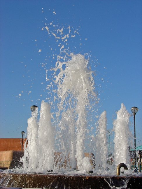 Fountain at Rhyl by Rod Johnson