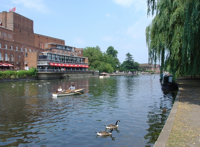 River Avon and The Royal Shakespeare Theatre by Rod Johnson