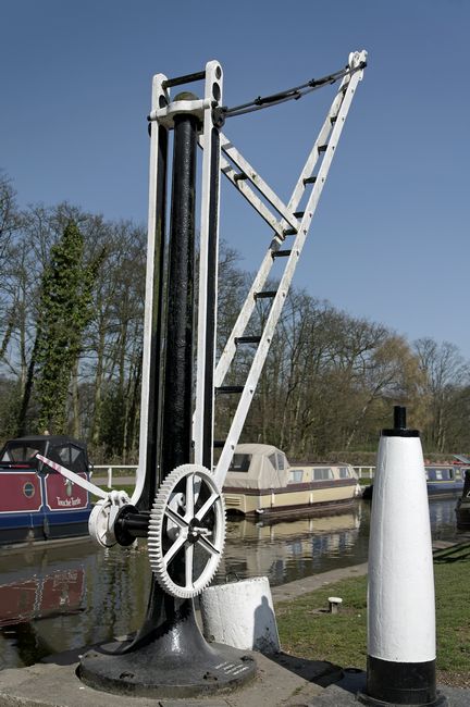 Old Canal Side Crane, Fradley Junction by Rod Johnson