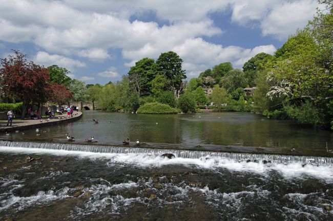 The Riverside and Weir, Bakewell by Rod Johnson
