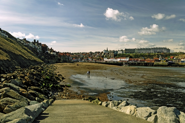 Tate Hill Sands from the Slipway, Whitby by Rod Johnson