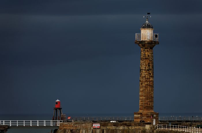 Pier Lighthouse and Beacon, Whitby by Rod Johnson