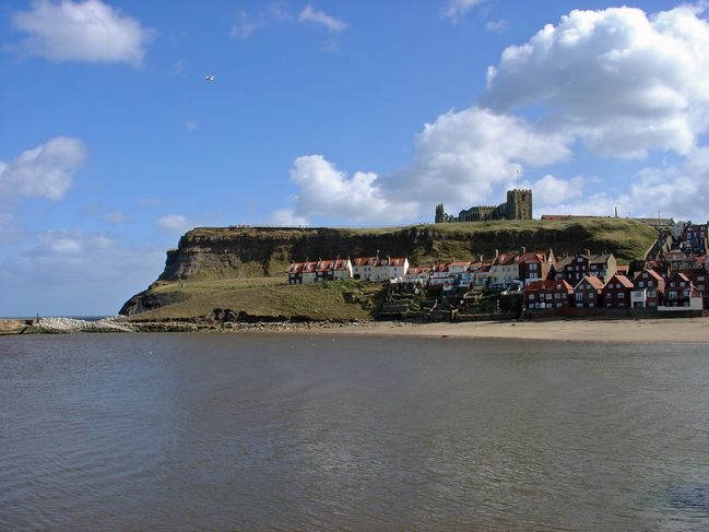 The Majestic East Cliff, costal view of Whitby UK. Link to Whitby UK Gallery.