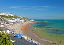View of A view of the beach and seafront of Ventnor, Isle of Wight, England. Link to Isle of Wight Gallery