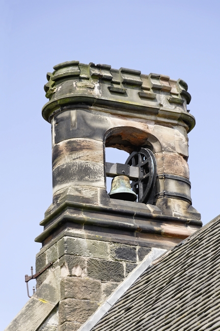 The old school bell at Repton, Derbyshire. Link to Architectural Elements Gallery.