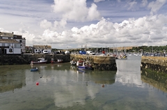 View of Custom House Quay and Falmouth Harbour. Link to Cornwall Gallery.
